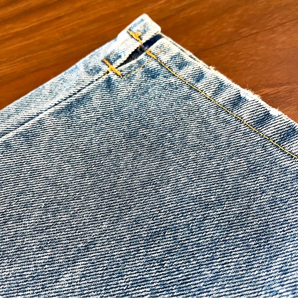 New York High Waist  Notched Ankle Jeans  100% Cotton Light Wash Size 7/8 - Picture 9 of 10